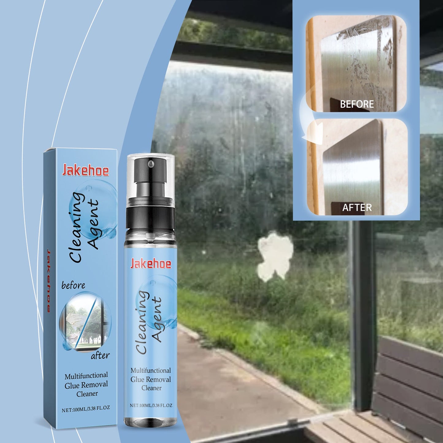 Spray removedor de pegamento multifuncional para limpieza del hogar y del automóvil