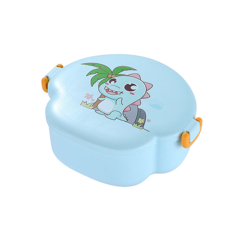 Cartoon cute microwaveable portable lunch box with buckle compartments - Korvel
