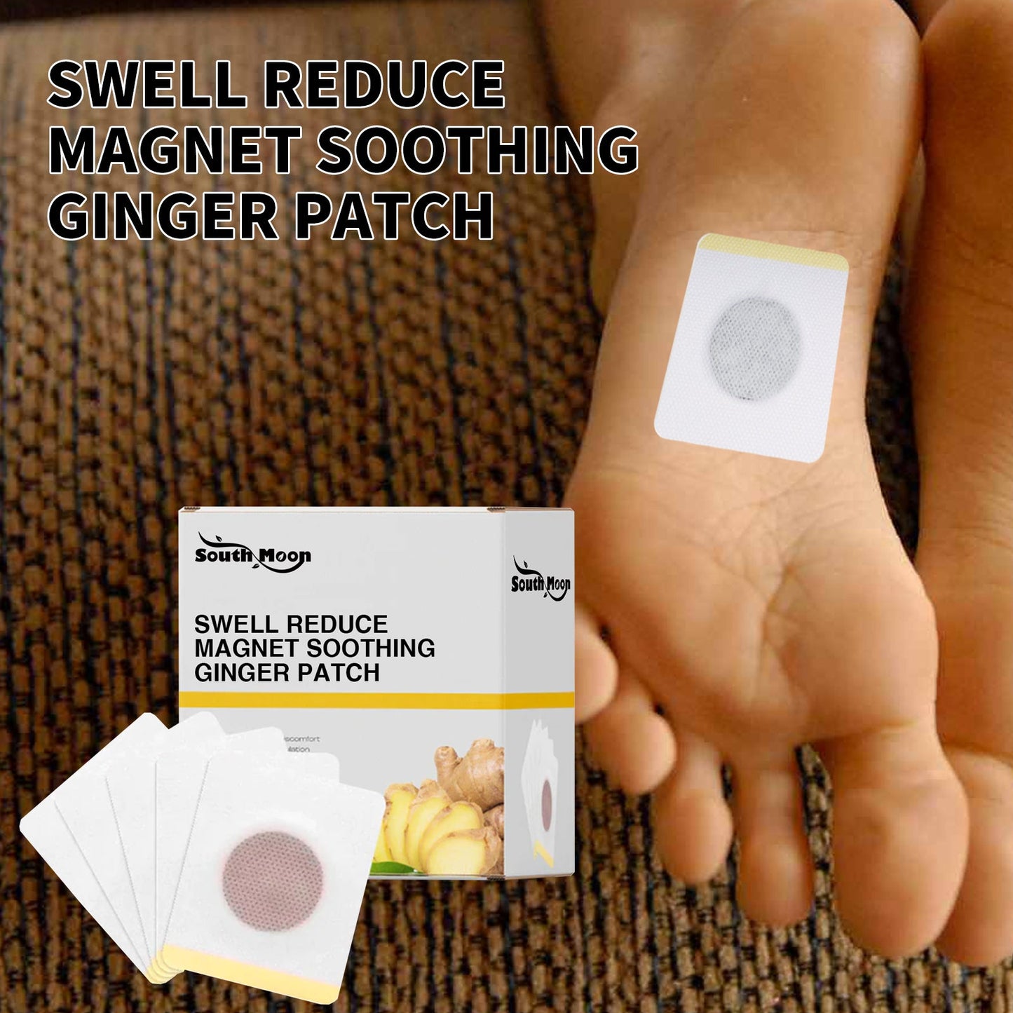 Patch apaisant magnétique Swell Reduce avec essence de gingembre