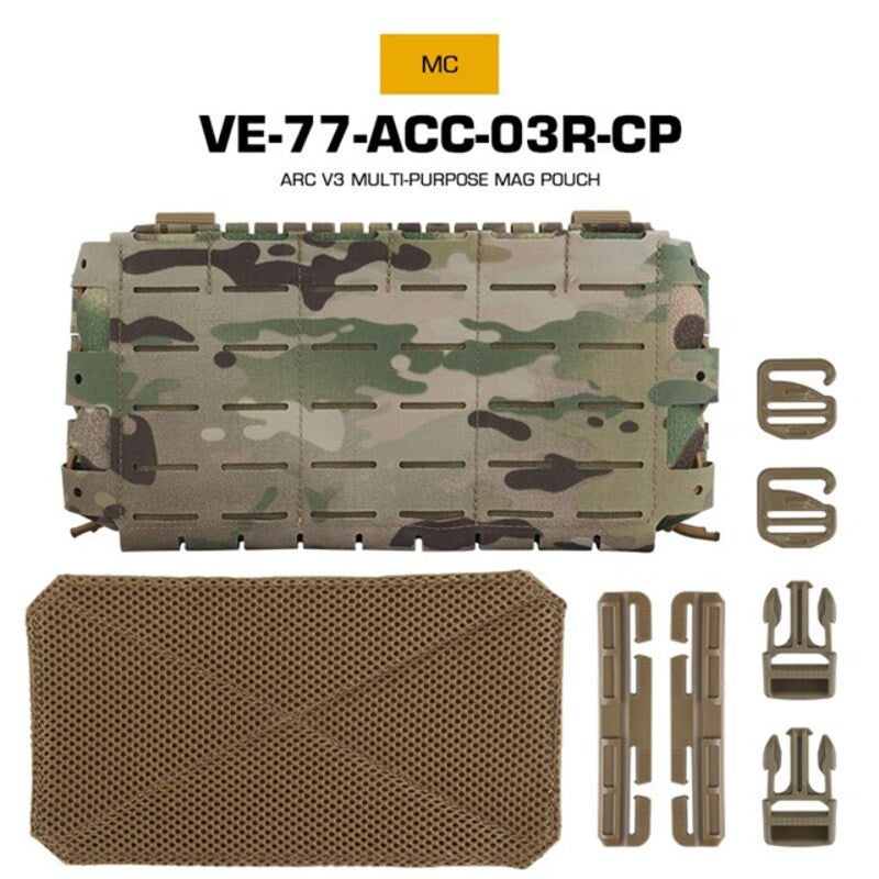 Tactical ARC V3 Molle Mag Pouch for M4/AR15, laser-cut, for hunting & airsoft. - Korvel