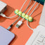 Desktop wall self-adhesive wire winding device cartoon pea wire fixing device - Korvel