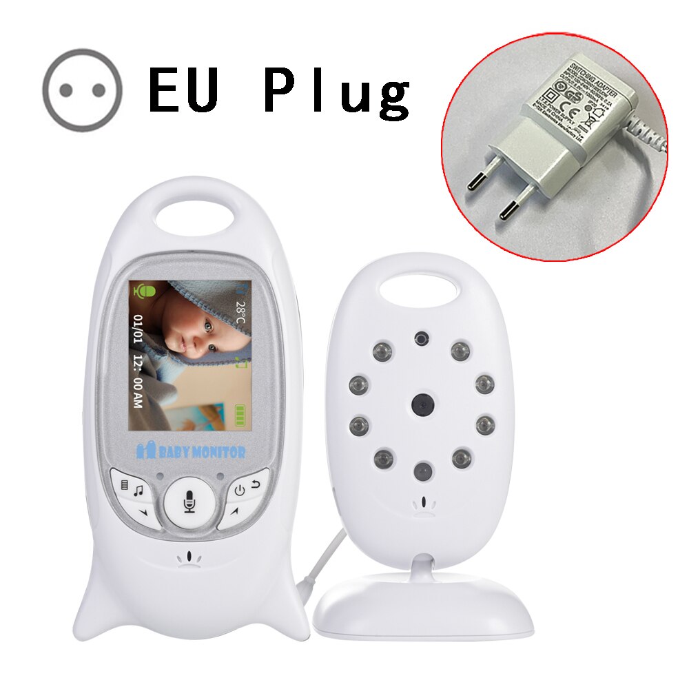 VB601 Baby Monitor 2 inch BeBe Baba Electronic Babysitter Radio Video Nanny Camera Night Vision Temperature Monitoring 8 Lullaby - Korvel