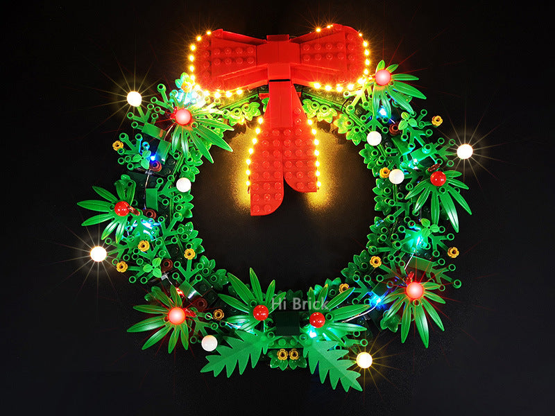 Iluminación LED Compatible con LEGO para Corona de Navidad 40426