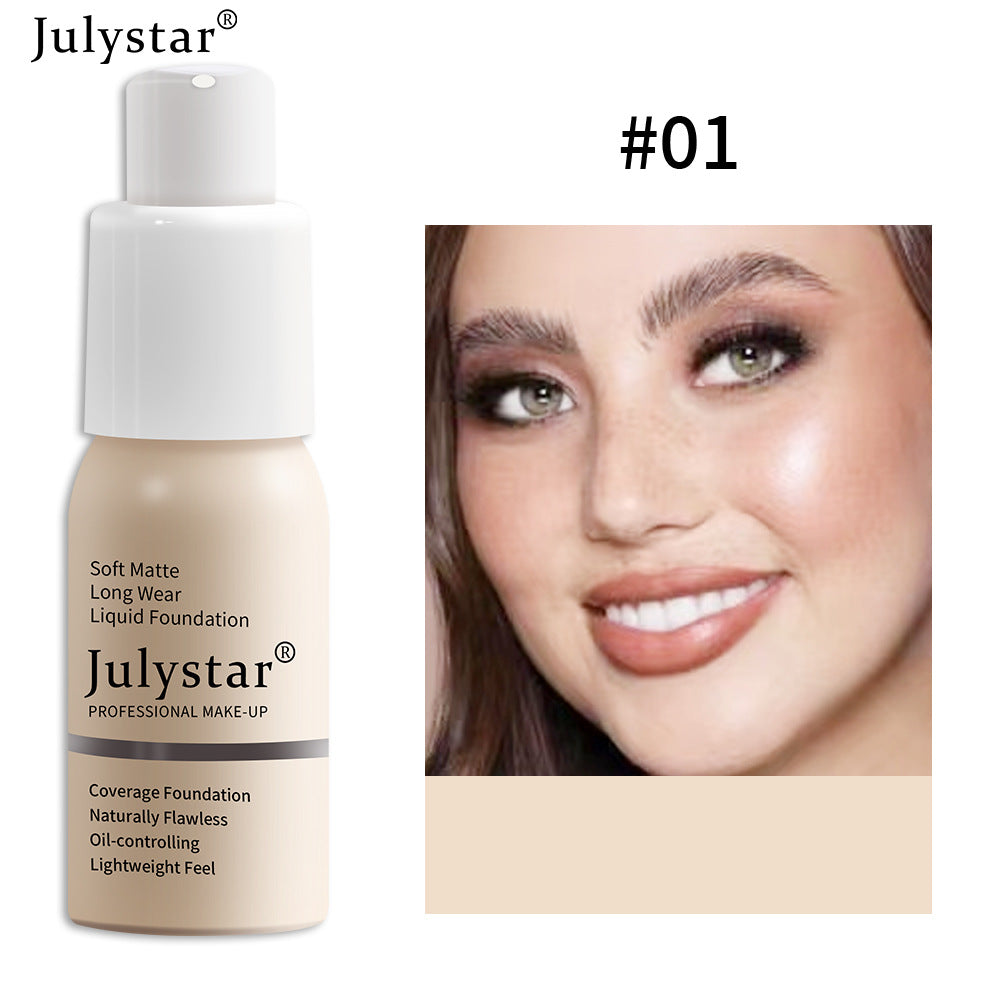 Liquid Foundation Concealer Long-Lasting Moisturizing Oil Control BB Cream Foundation Makeup - Korvel