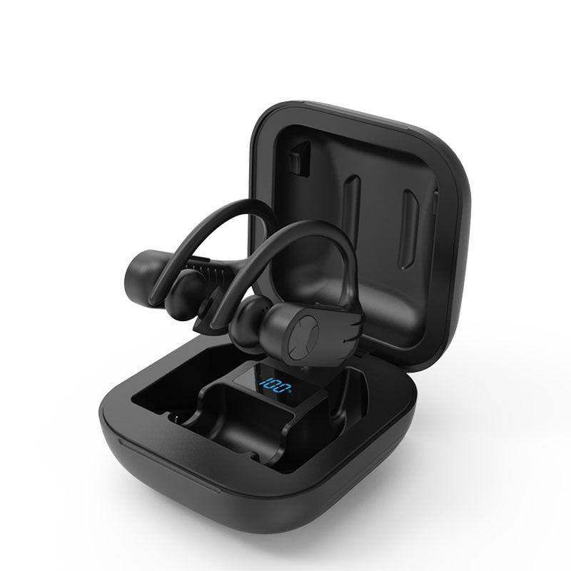 B1 TWS Bluetooth Earphones 5.0 Sports Sweatproof Hanging Ear with LED Digital Wireless Earphones Private Model - Korvel