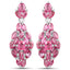 4.12 Carat Genuine Ruby .925 Sterling Silver Earrings