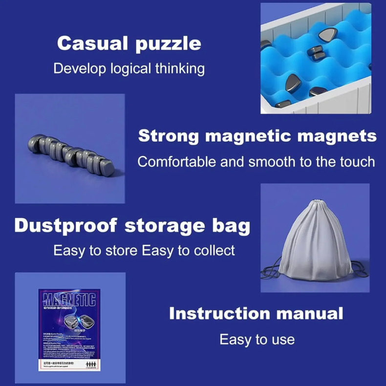 Juego de Ajedrez Magnético - Juego de Estrategia Atractivo para Todas las Edades
