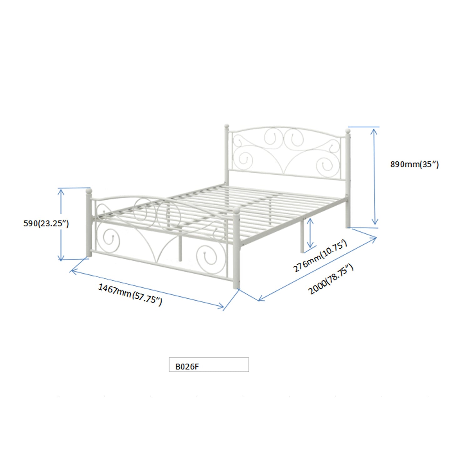 FULL METAL BED - Korvel
