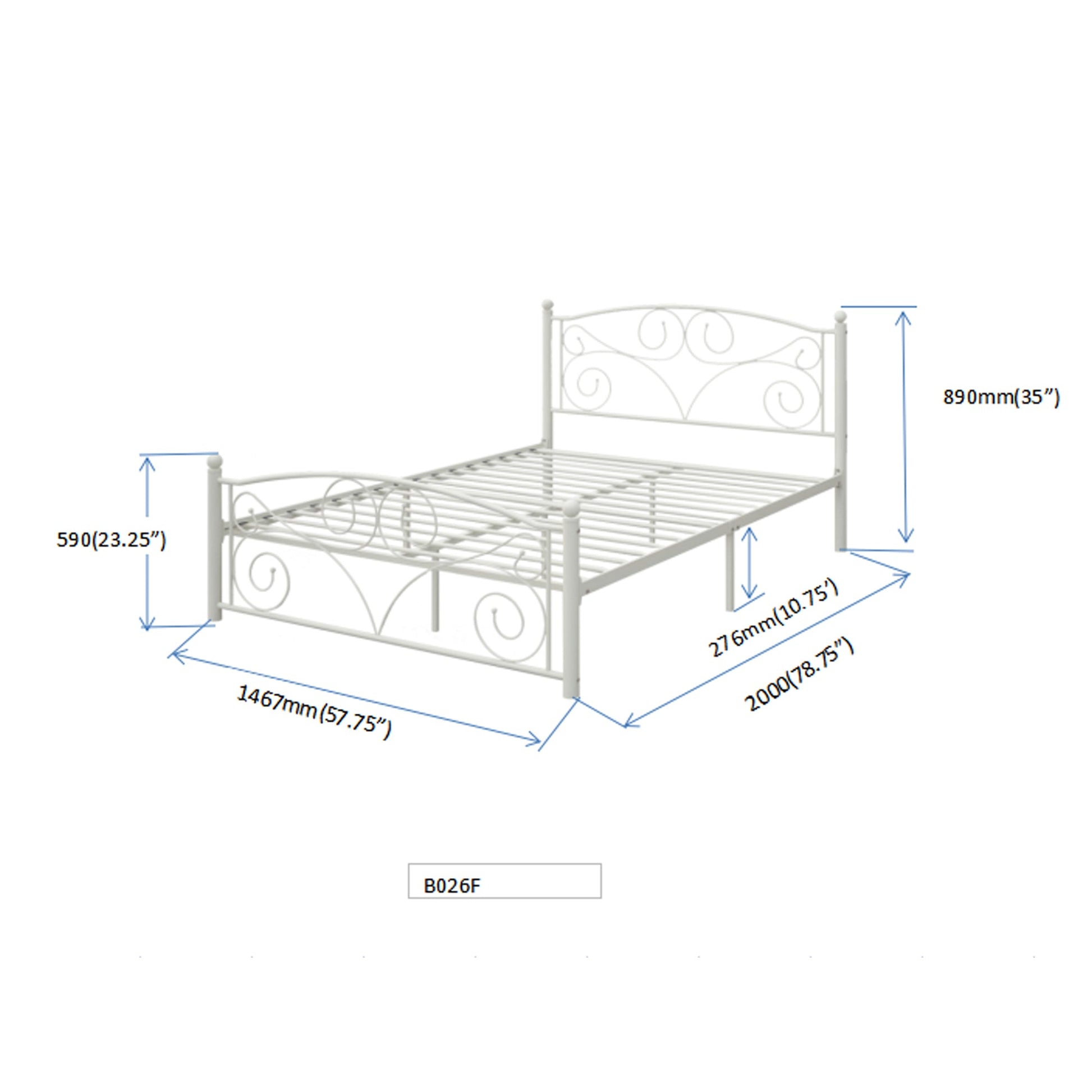 FULL METAL BED - Korvel