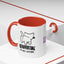 Introvertido. No molestar. Taza de café de gato en dos tonos