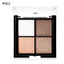 UBUB 4 Colors Eyeshadow Shimmer Natural Eyeshadow  Matte Nude Metallic Earth Color Eye Shadow Beauty Makeup Palette - Korvel
