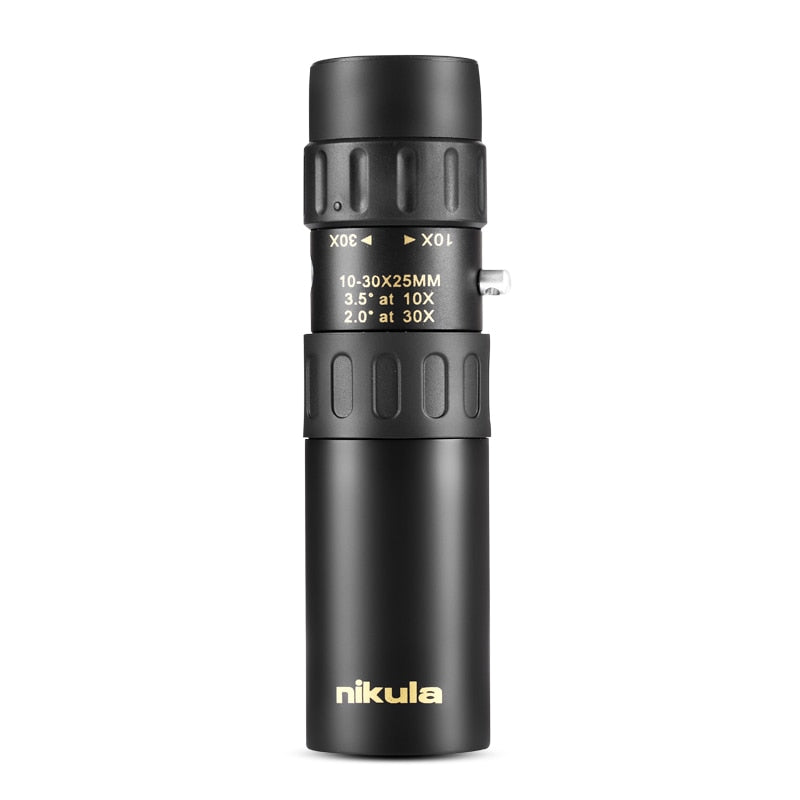 Original binoculars Nikula 10-30x25Zoom Monocular high quality Telescope Pocket Binoculo Hunting Optical Prism Scope no tripod - Korvel