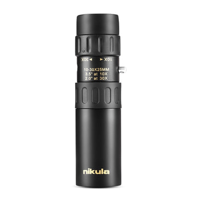 Original binoculars Nikula 10-30x25Zoom Monocular high quality Telescope Pocket Binoculo Hunting Optical Prism Scope no tripod - Korvel