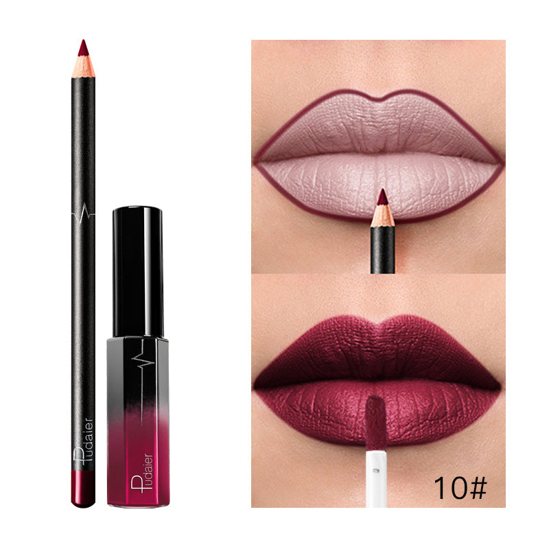 Pudaier 36 Color Matte Lip Gloss & Liner Set