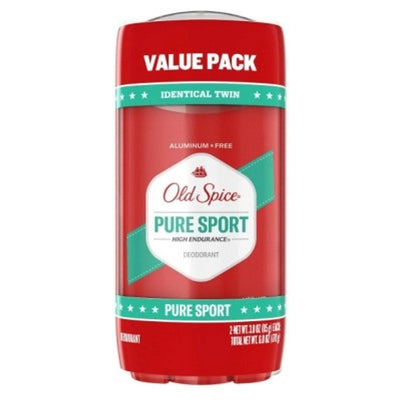 Old Spice High Endurance Deodorant for Men, Aluminum Free, Pure Sport Scent, Twin Pack