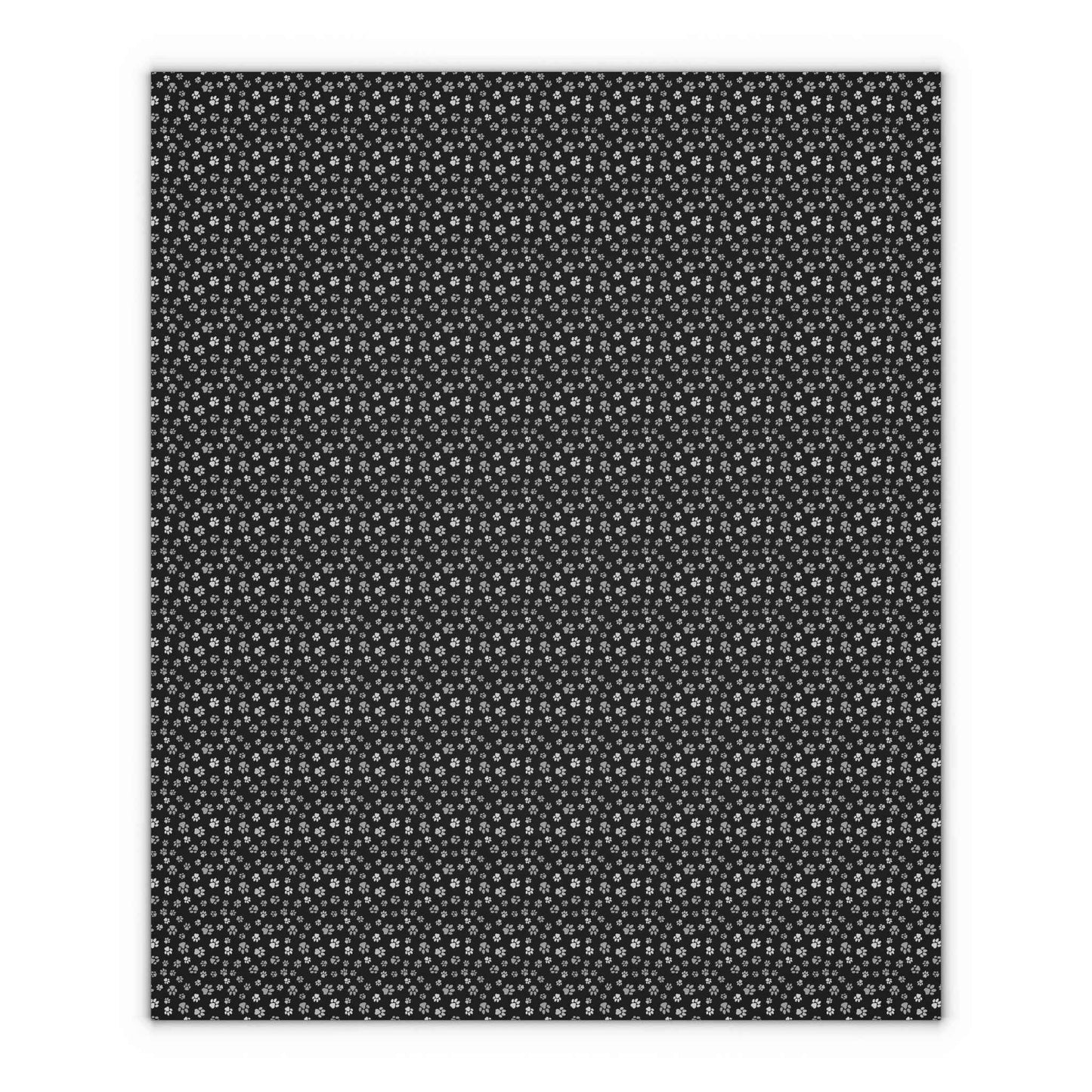 Black Paws Gift Wrapping Paper Sheets
