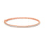 Bracelet jonc en or rose 14K avec diamants demi-éternité - 1,00 Cttw
