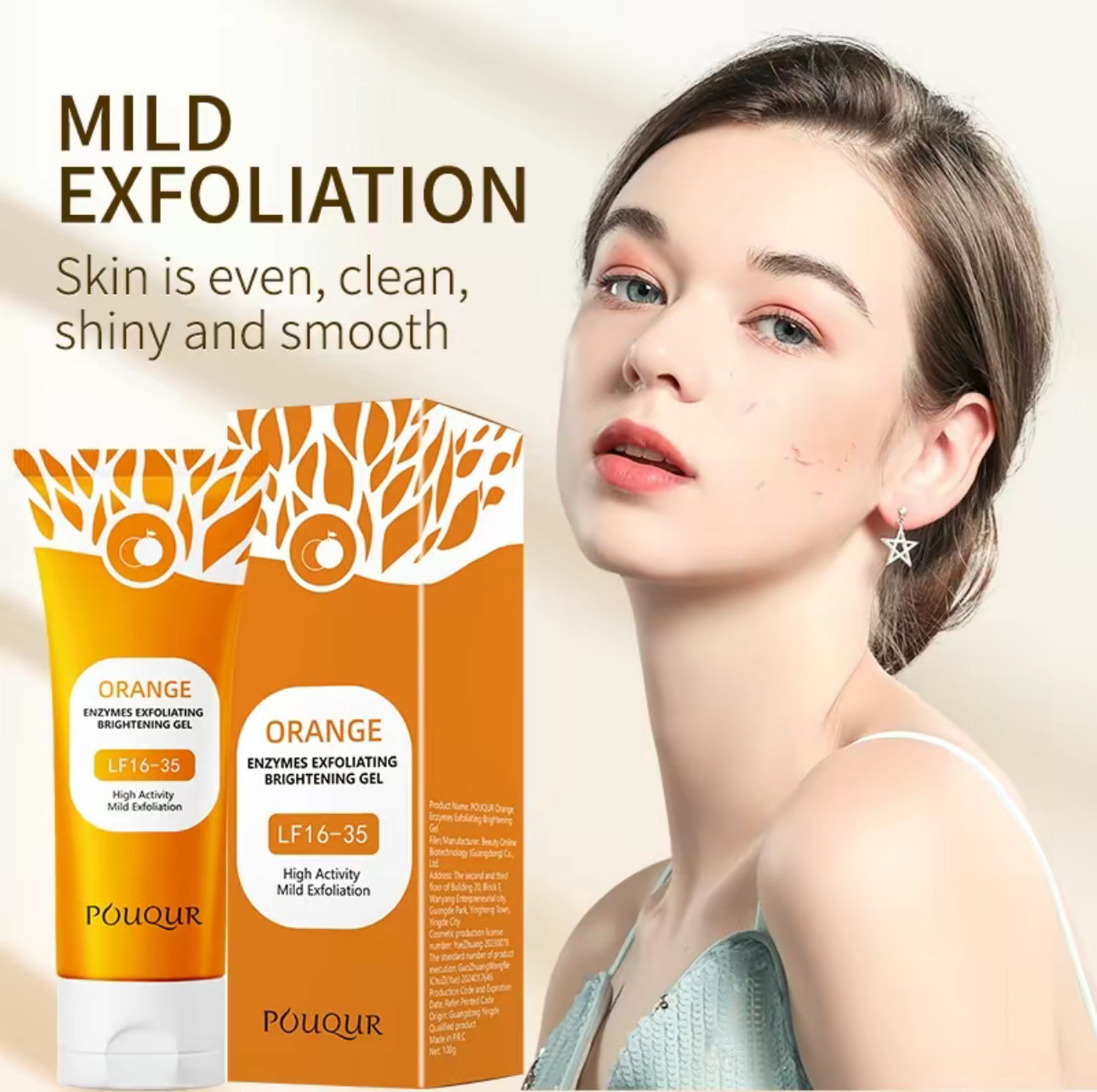 Exfoliant Pur Orange - Gel Doux pour la Peau