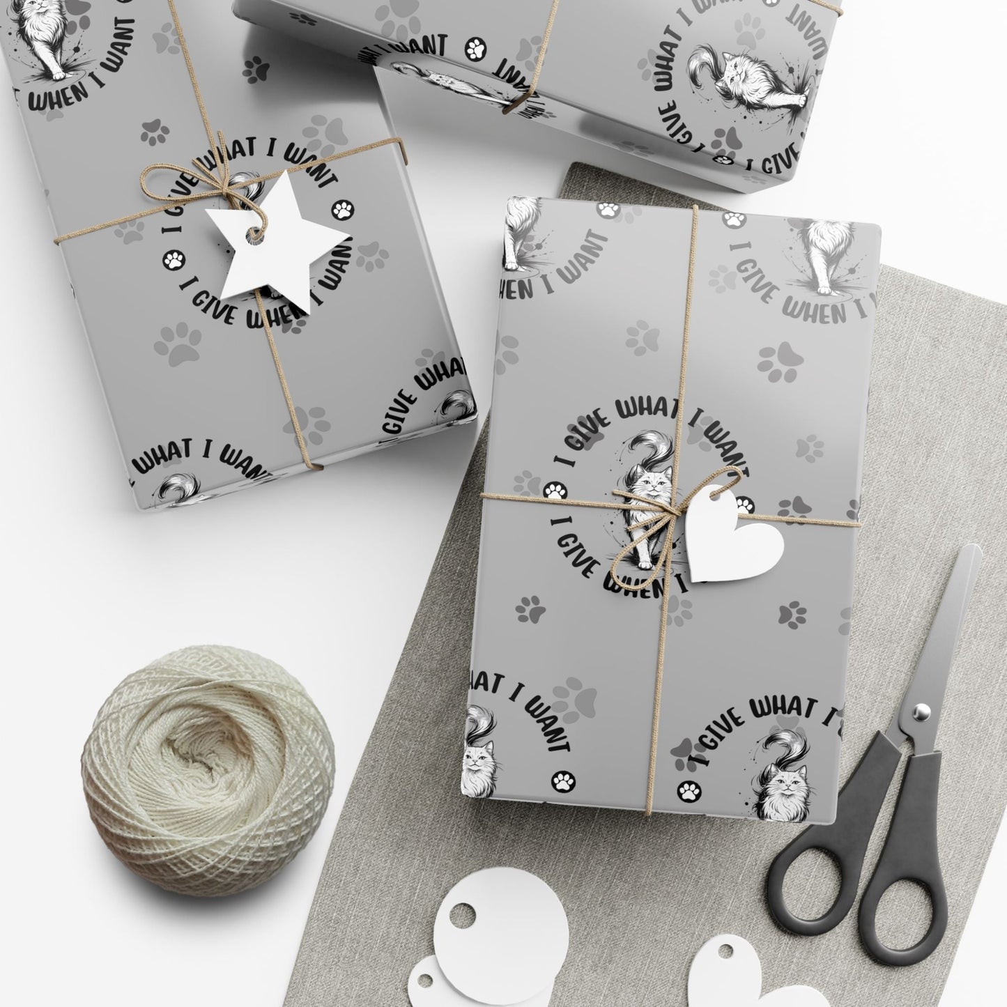 I Give What I Want – Cat Lover Gift Wrap