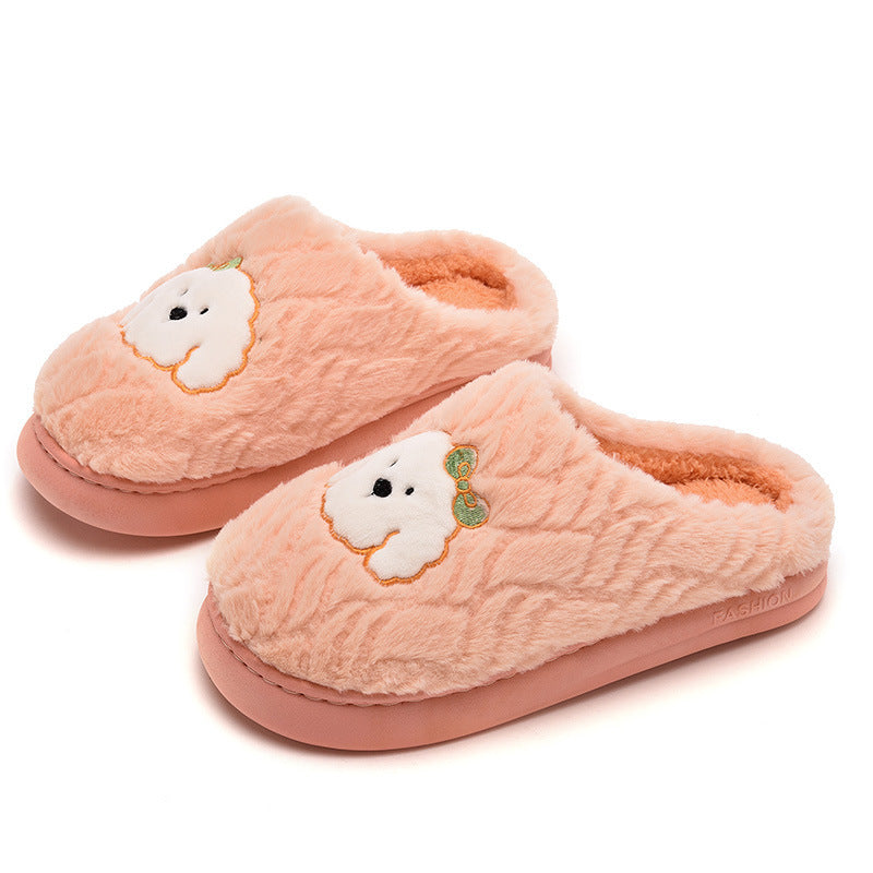 Couple Cotton Slippers - Plush Indoor Comfort