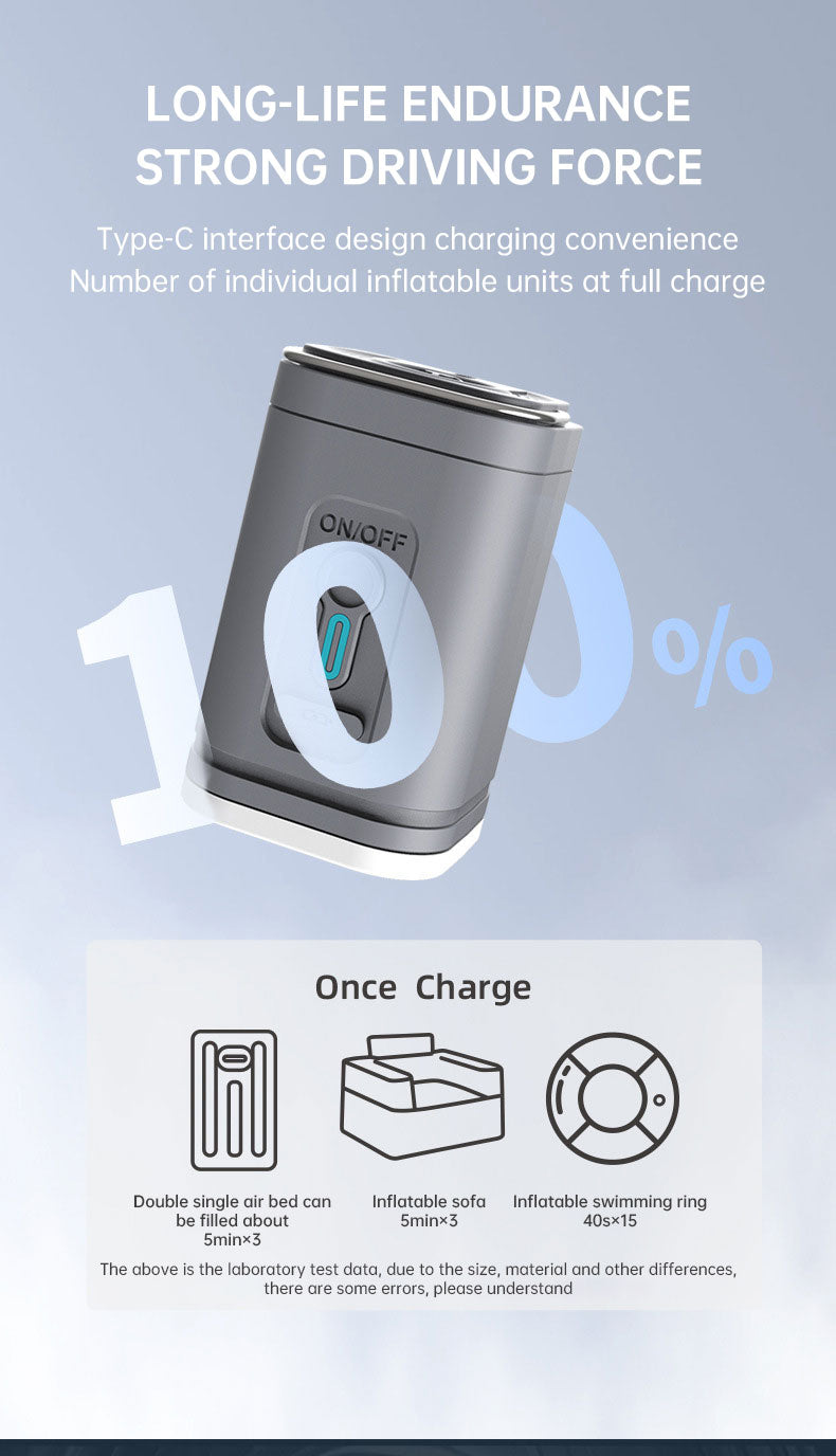 Mini USB Air Pump Electric Vacuum Pump Storage Compression Micro Suction Pump Portable Outdoor Travel Home - Korvel