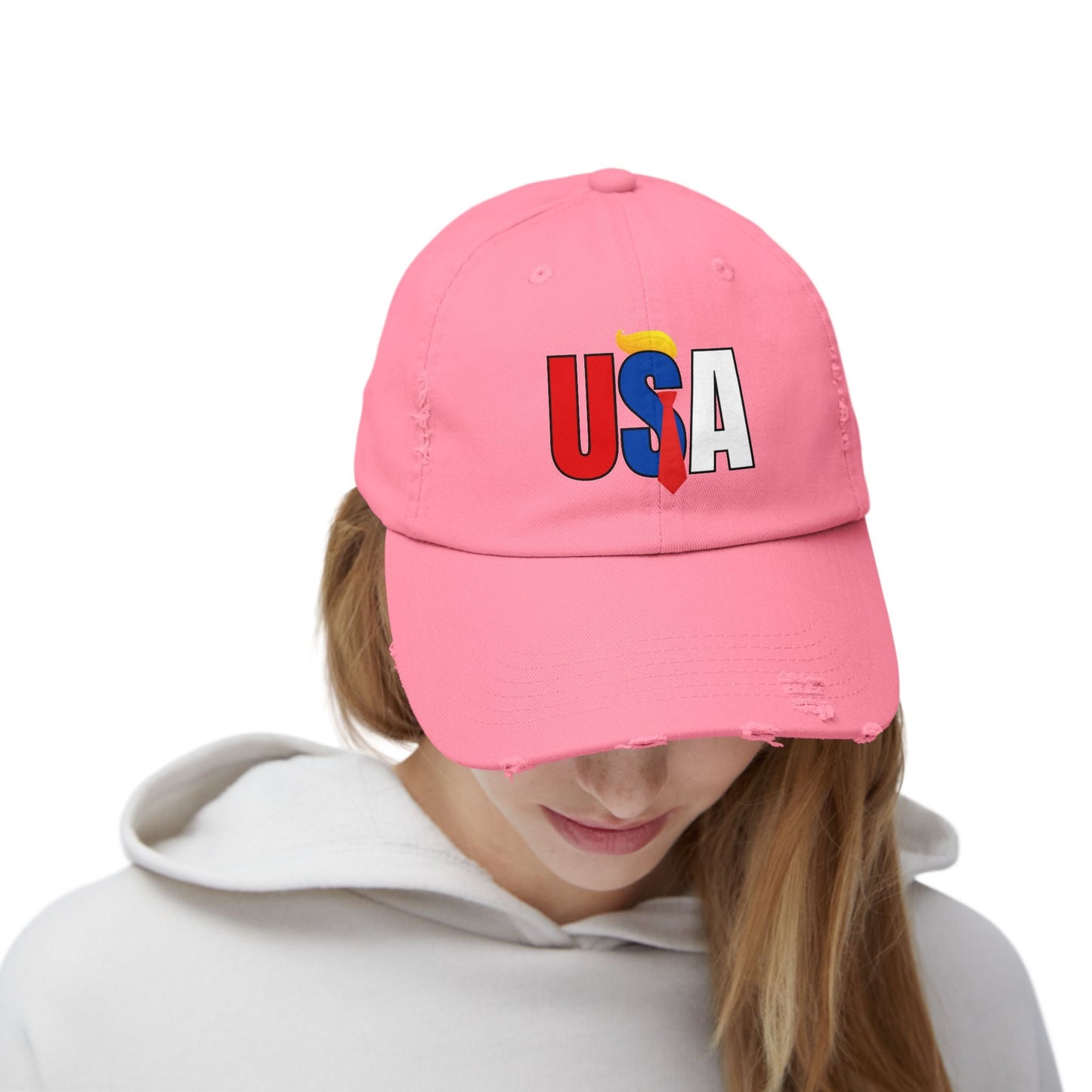 Gorra Unisex Tendencia Distressed USA
