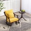 Mid Century Modern Upholstered Glider Arm Chair