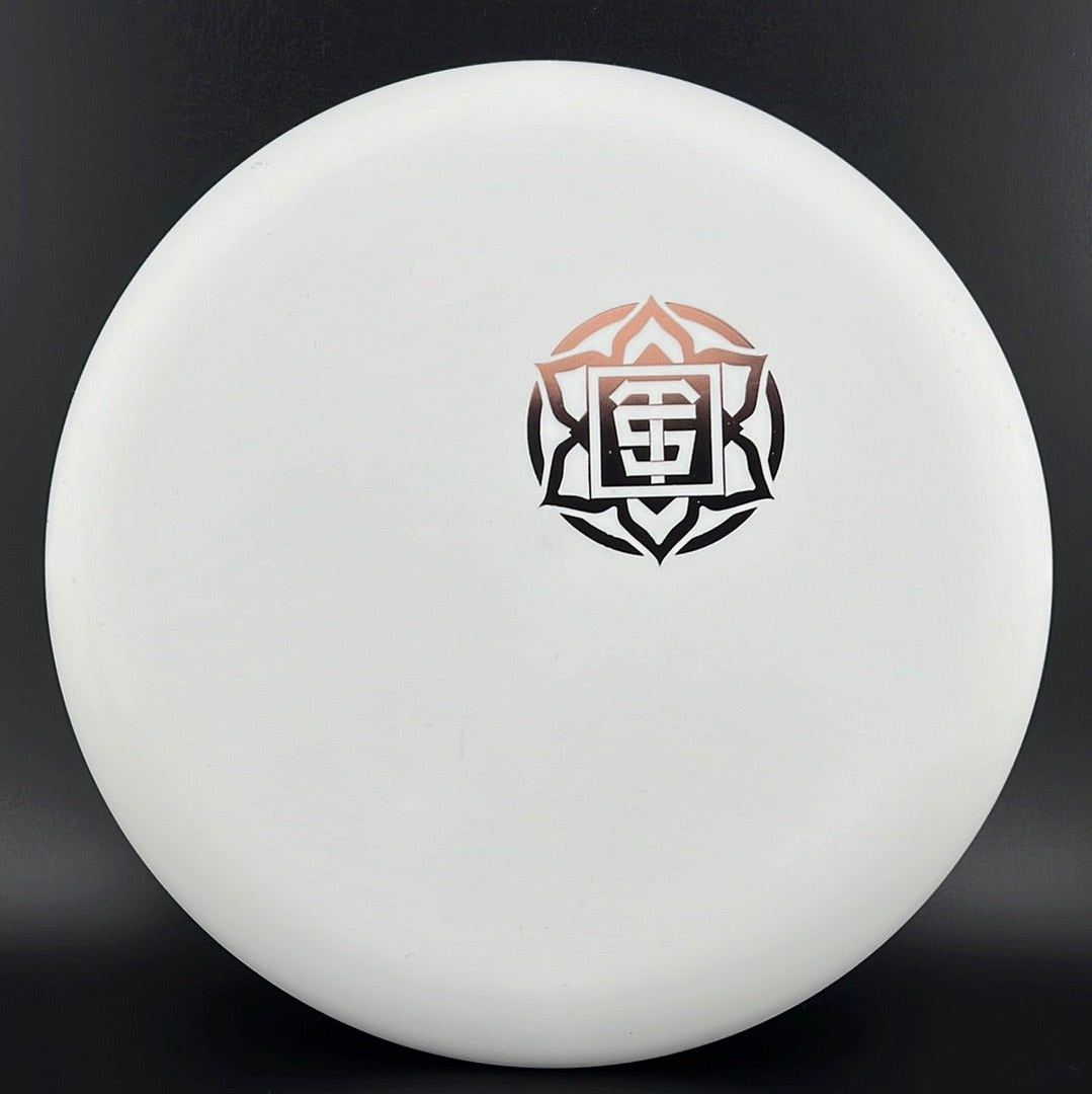 Nerve Muse - UV Reactive Disc Golf Putter - White with Mini TSA Stamp
