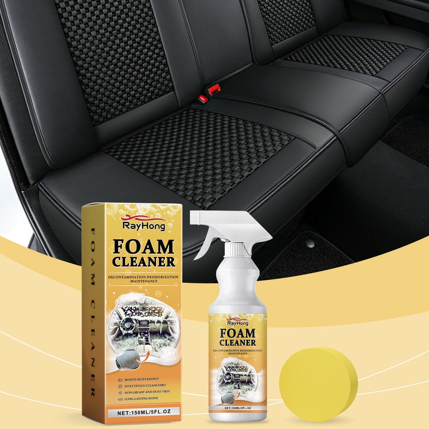 Car Multi-Purpose Foam Cleaner Interior Seat Instrument Panel Car Paint Maintenance Foam Cleaner - Korvel