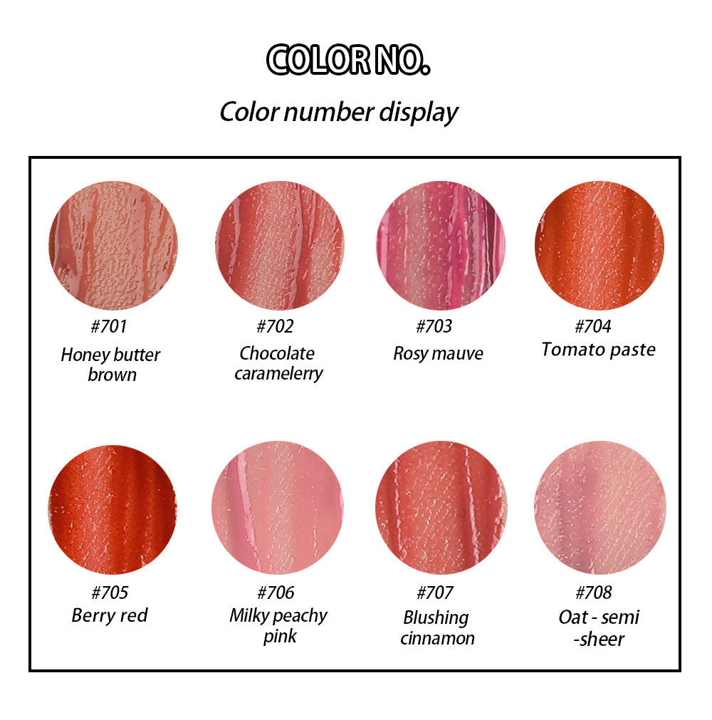 HANDAIYAN Small Star Stick Lip Gloss Lipstick Water Light Film Mirror Lip Glaze Glass Lip Gloss Moisturizing Lasting Not Easy To Fade - Korvel