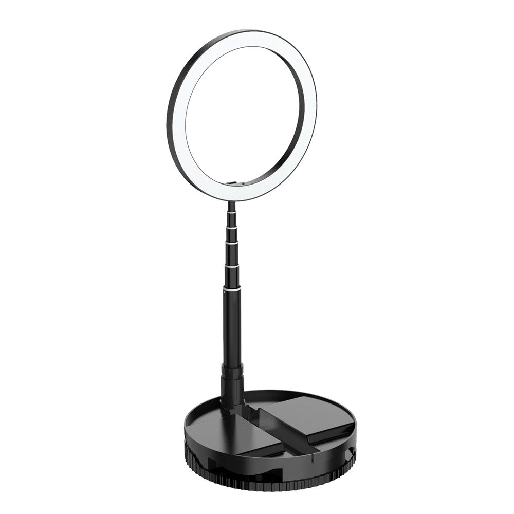 Anillo de luz LED plegable con soporte ajustable para fotografía