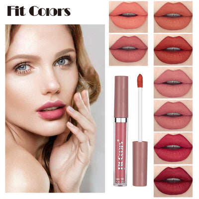 Fit Colors Matte Non Stick Cup Lip Gloss Fog Face Velvet Thin Tube Liquid Lipstick - Korvel
