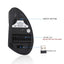 Ergonomic left-handed charging upright vertical mouse wireless esports left-handed office - Korvel