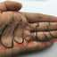 Rompin 100pcs/box High carbon Steel Fishing Hooks Crank Lead Sharp worm  2# 1# 1/0# 2/0# 3/0# mix size - Korvel