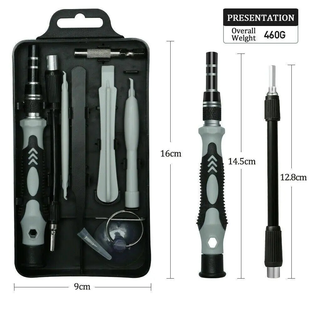Ensemble de 117 pièces de bits de tournevis magnétiques pour la réparation d'iPhone et de MacBook