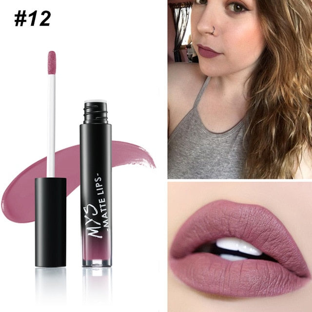 Tinte de Labios Líquido Mate MYS - Impermeable y de Larga Duración