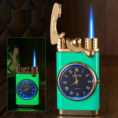 Multi functional electronic watch cigarette lighter integrated into one machine, versatile men's gift lighter - Korvel