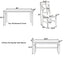 TOPMAX 6-Piece Wood Dining Table Set - Farmhouse Style