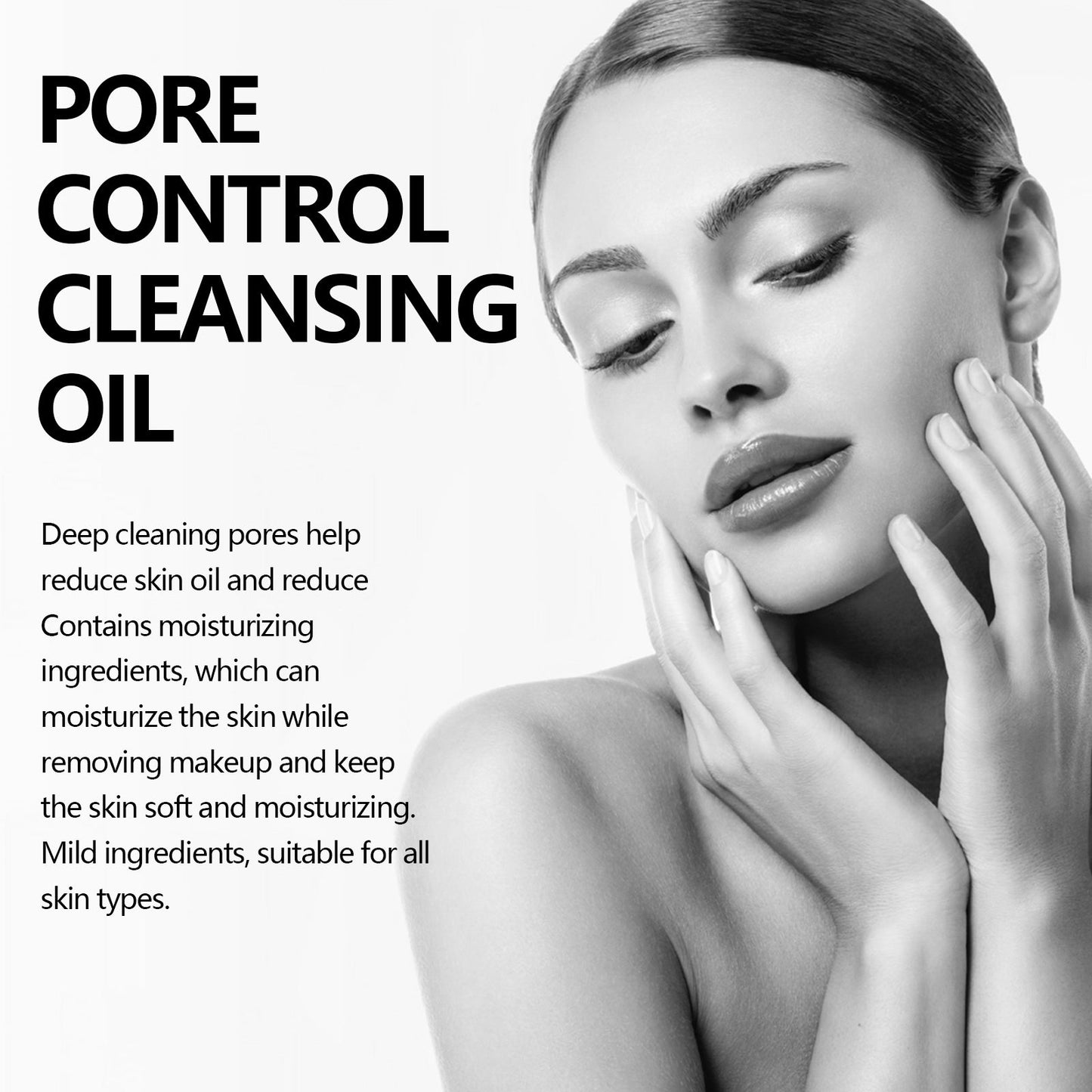 Pore Control Cleansing Oil, Clean Makeup Gently Remove Makeup Care For Skin Clean Pores Remove Makeup Oil - Korvel