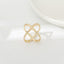 Creative Rice King Star Gold-Plated Scarf Buckle Multi-Purpose X Cross Hollow Smooth Surface Scarf Square Shawl Buckle - Korvel