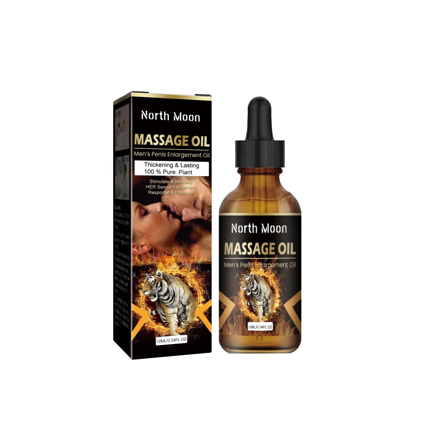 North moon Men's Penis Enlargement Oil, Men's Body Care Massage Moisturizing Topical Essential Oil - Korvel