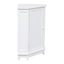 Armario de Baño Esquinero Blanco con Estante Ajustable