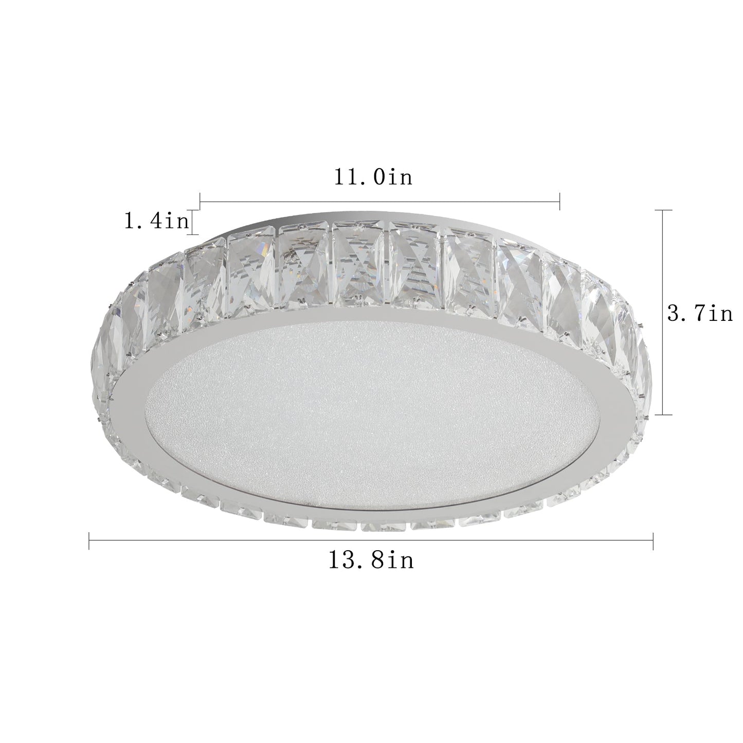 Elegant Embedded Crystal Chandelier