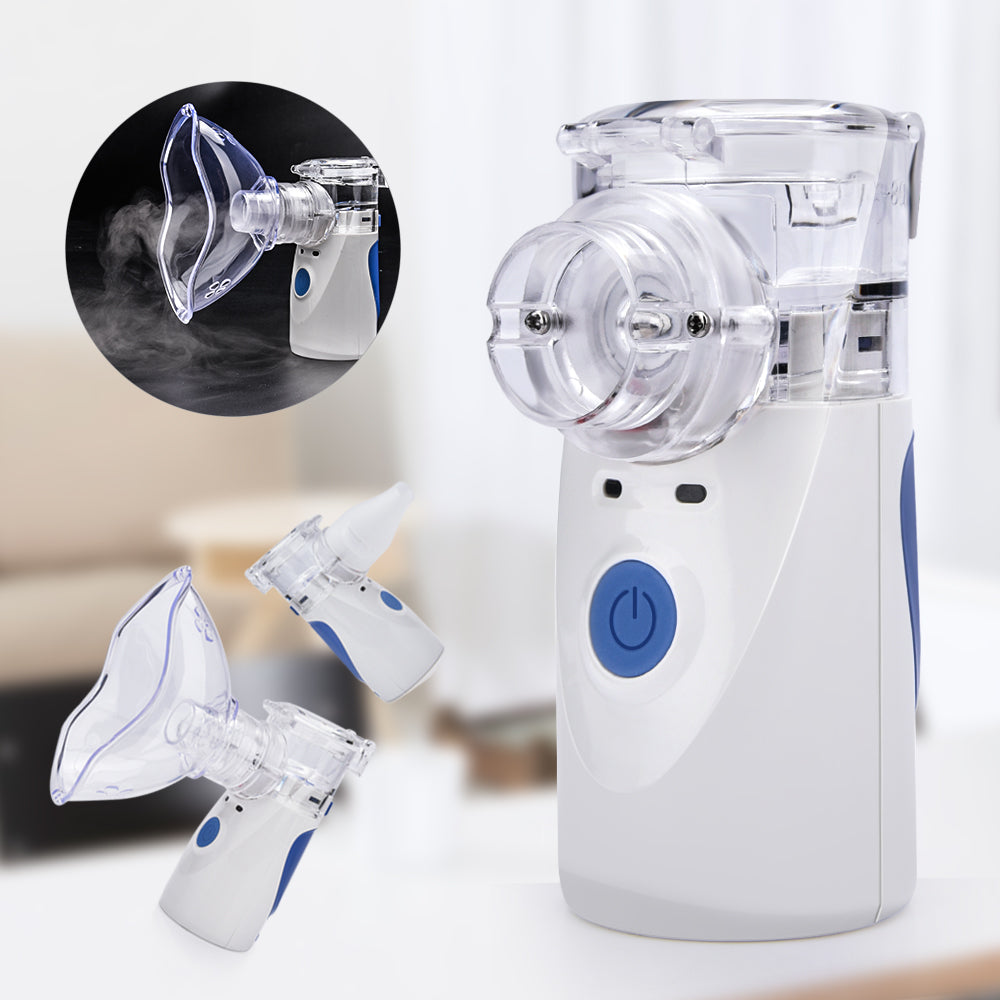 Portable Mesh Nebulizer Silent Ultrasonic Medical Steaming Inhaler USB Charging Adult Kids Respirator Humidifier Health Care - Korvel