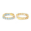 Boucles d'oreilles en argent sterling avec topaze bleue véritable de 3,80 carats