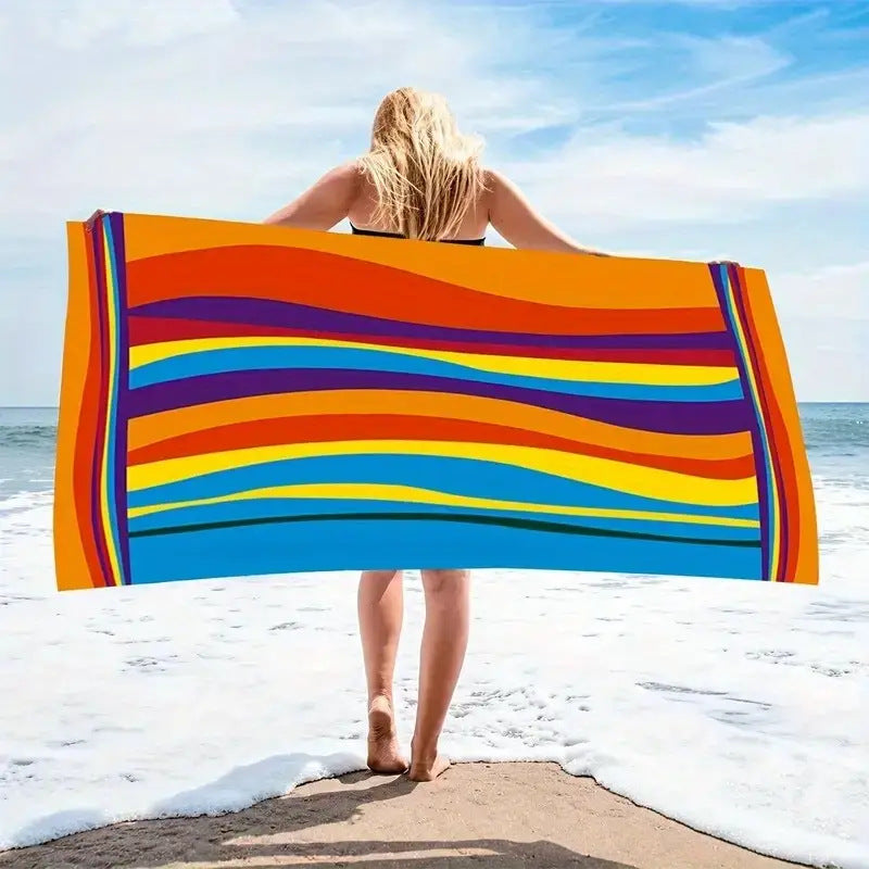 Toalla de Playa de Microfibra Creativa para Máximo Confort