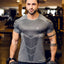 Camiseta de manga corta de cuello redondo para hombres en tallas grandes