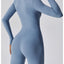 Women's Long-sleeve Zipper Yoga Sports Jumpsuit