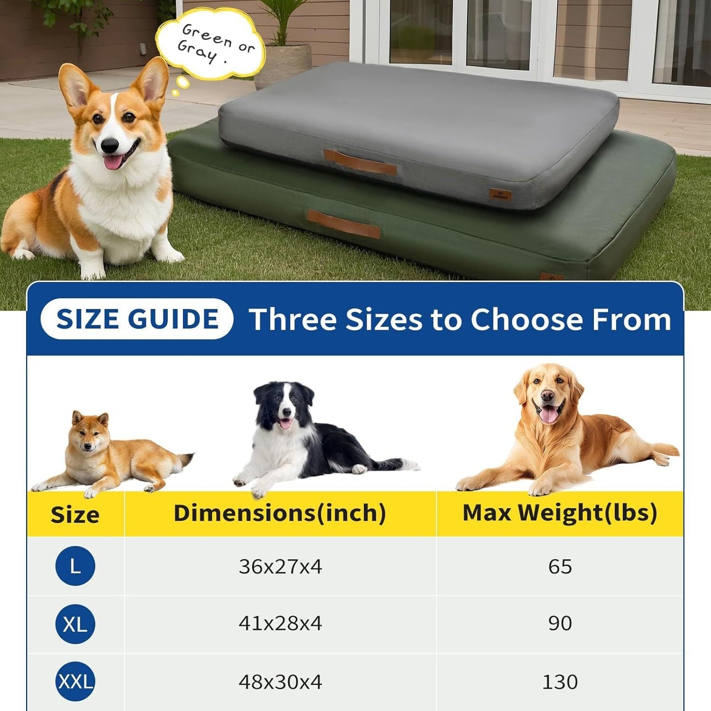 Tapis de Voyage Gonflable Imperméable PawPal Oasis pour Chien