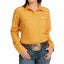 Cinch Women's Mustard Arenaflex Long Sleeve Shirt - Korvel